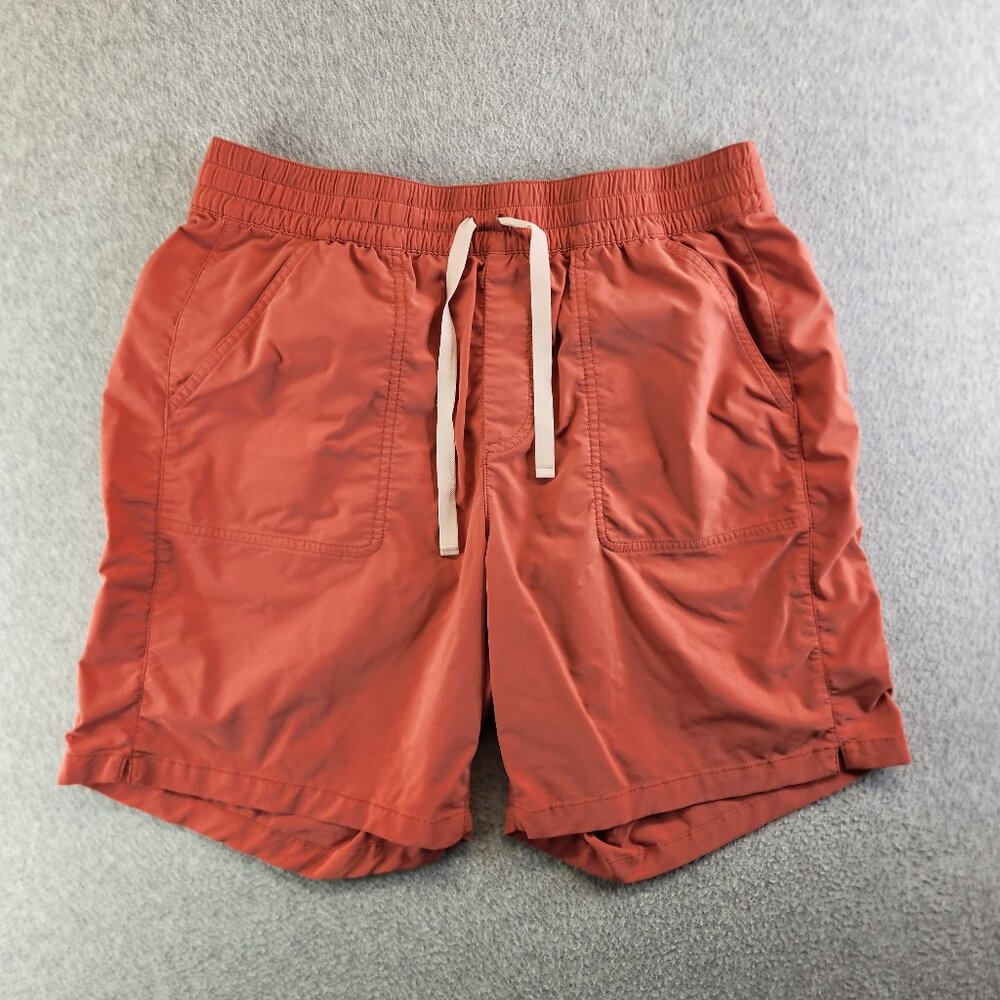 Orvis Shorts Womens Large Pink All Around 7" Zip Pocket Hiking Backpacking